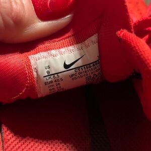 Nike Air Zoom Pegasus 36 woman’s sneakers. Red,Black & gold sequins Like new sz9